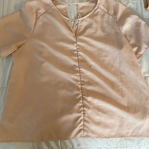 Satin light pink blouse